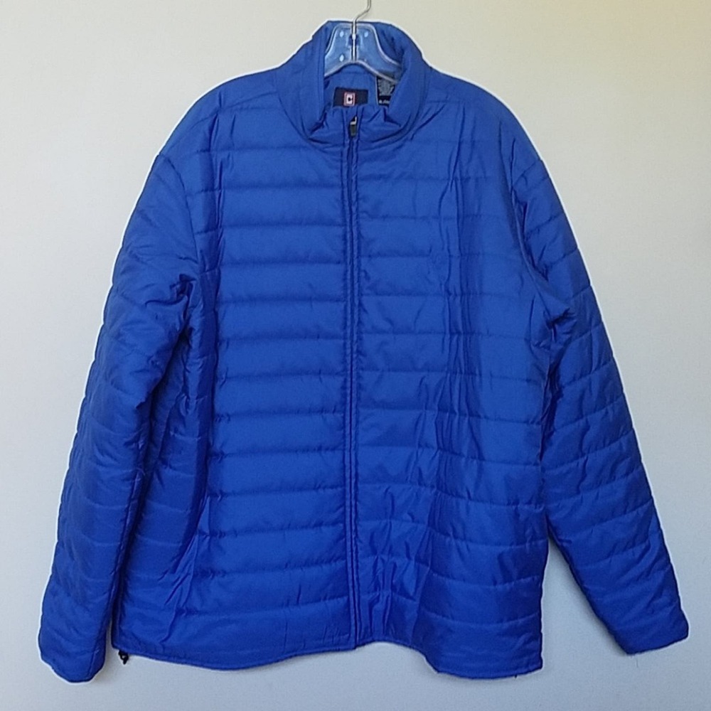 Chaps Men's Blue Puffer Down Jacket Color Blue Size XL